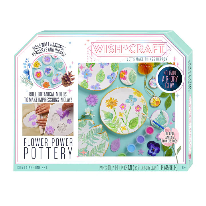 Wish Craft Flower Power Pottery Set