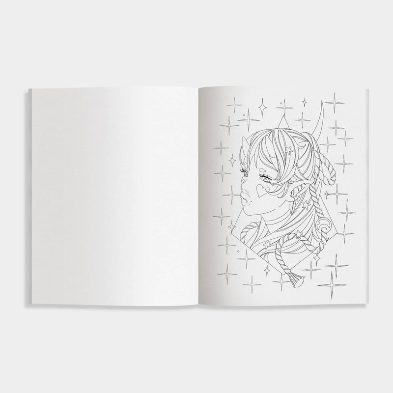 The Modern Manga Coloring Book: Pop Manga Coloring
