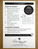 Nibs & Ink - 4"x6" Clear Stamp Set (16 stamp designs)