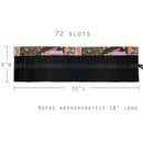 Wrapables Pencil Roll Organizer,  Wrap Pouch (72 slots): Green Scream