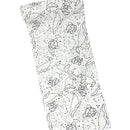 Wrapables Pencil Roll Organizer,  Wrap Pouch (72 slots): Skulls & Roses