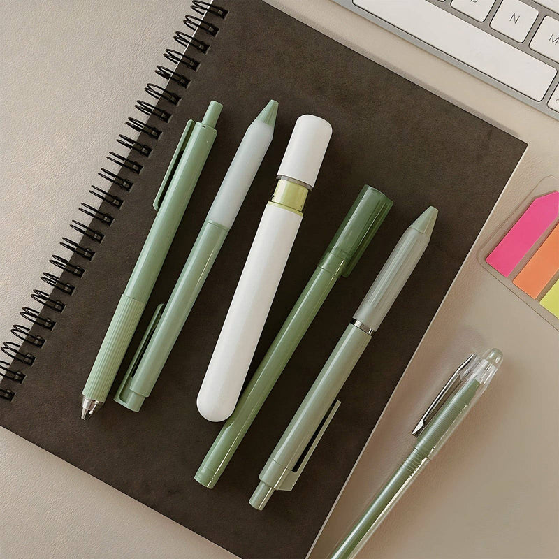Wrapables 5 Gel Pens + 1 Highlighter Writing Set: Purple