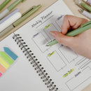 Wrapables 5 Gel Pens + 1 Highlighter Writing Set: Purple