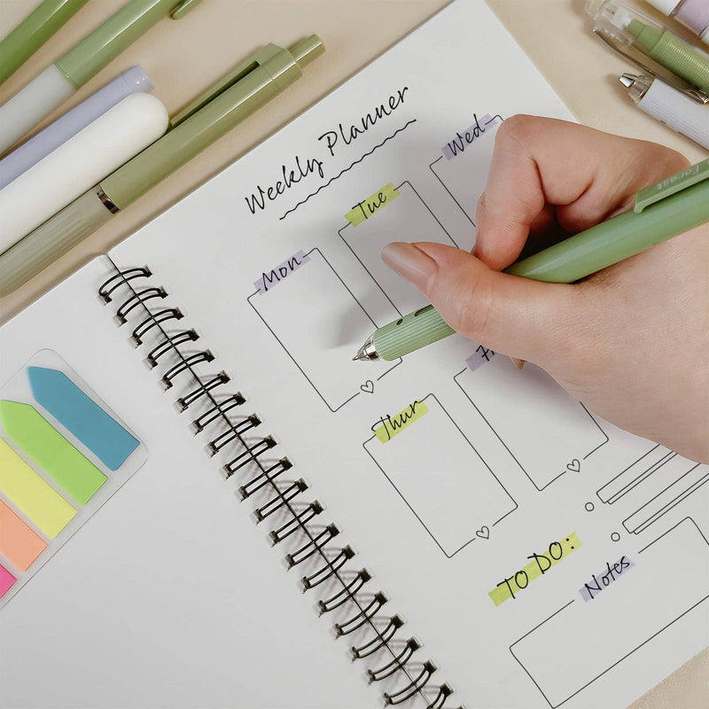 Wrapables 5 Gel Pens + 1 Highlighter Writing Set: Purple