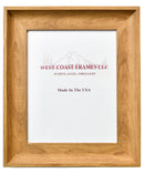 60661 - 2" Oak Woodgrain Scoop Poly Picture Frame : 8 x 10