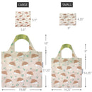 Wrapables Large & Small Allybag Reusable Grocery Bags, Set 2: (Set of 2), Koi Fish