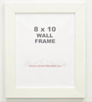 702WH - 1-1/4" White Poly Contemporary Picture Frame: 9 x 12