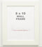 702WH - 1-1/4" White Poly Contemporary Picture Frame: 9 x 12