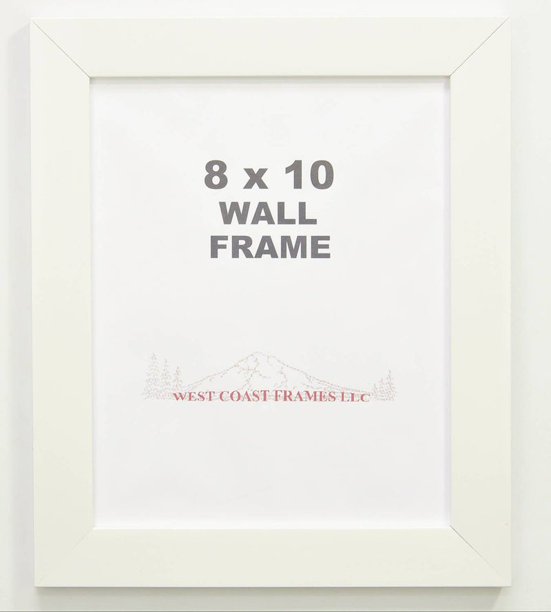 702WH - 1-1/4" White Poly Contemporary Picture Frame: 9 x 12