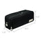 Wrapables Large Capacity Pencil Case, 3 Compartment Pouch: Black