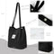 Wrapables Carry Joy Corduroy Tote Bag, Handbag: Navy