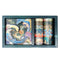 Wrapables Decorative Gold Foil Washi Tape and Sticker Set: Cranes Blue