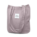 Wrapables Carry Joy Corduroy Tote Bag, Handbag: Purple