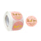 Wrapables 1.5" / 2" Thank You Stickers Roll: Pink & Gold 1.5 inch