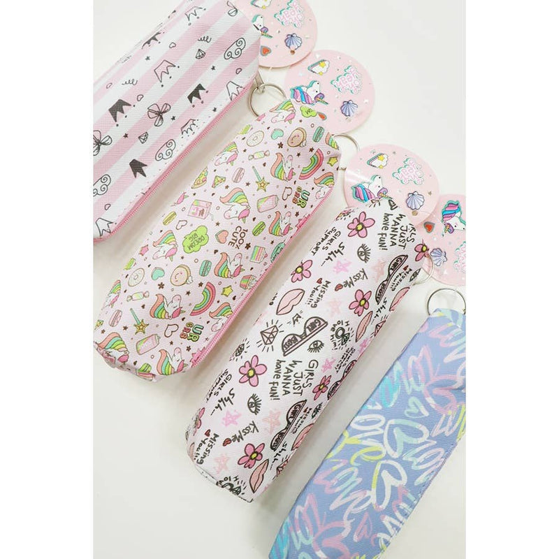 Cute Design Mini Pencil Case with Zipper: MIX COLOR / ONE(12)