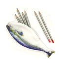 Wrapables Novelty Fish Style Pencil Case: Red