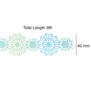 Wrapables Decorative Adhesive Scenic Pattern Hollow Sticker Tape: 55mm x 3M / Church