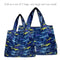 Wrapables Large & Small Foldable Tote Nylon Reusable Grocery Bags, Set of 2: Doggy Sushi