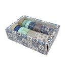 Wrapables Decorative Washi Tape Box Set for DIY Arts & Craft: Gray Geometric