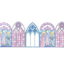 Wrapables Decorative Adhesive Scenic Pattern Hollow Sticker Tape: 55mm x 3M / Church