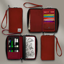 Canvas Clutch Sketch Wallet: Tahoe Blue