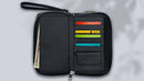 Leather Clutch Sketch Wallet: Black