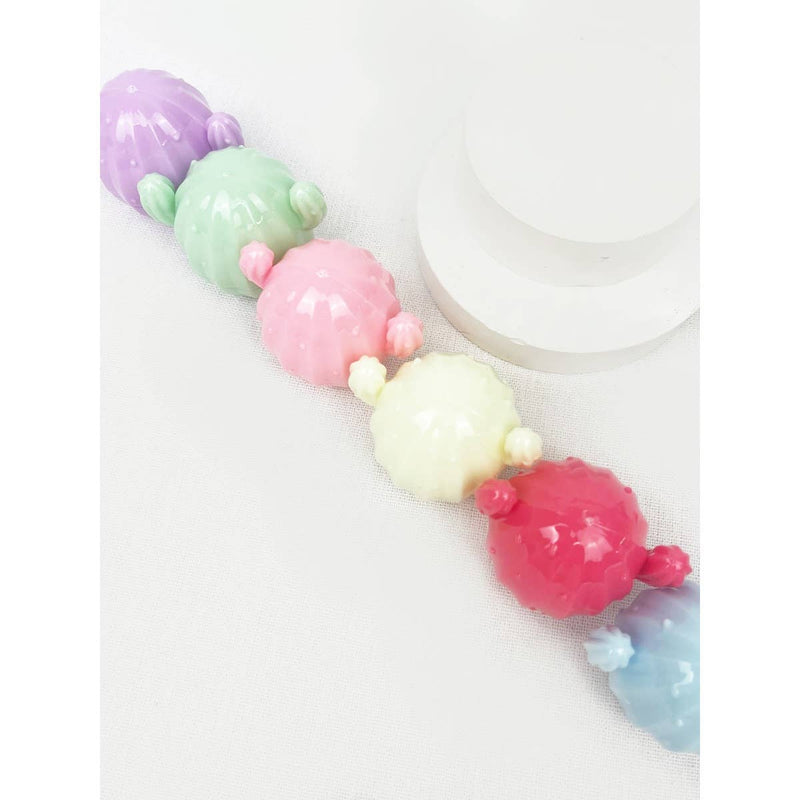Cute Cactus Lip Balm: MIX COLOR / ONE(24)