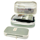 Wrapables Large Capacity Pencil Case Expandable Pencil Pouch: Navy
