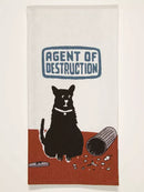 Blue Q Dish Towel Agent of Destruction