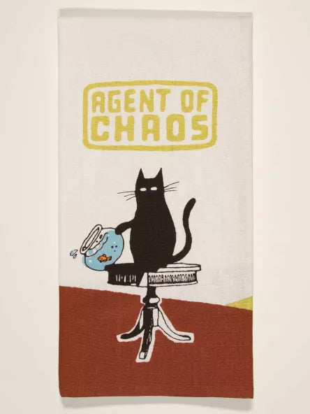 Blue Q Dish Towel Agent of Chaos