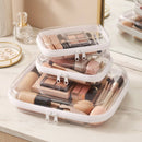 Wrapables Transparent Hard Shell Zipper Case, Clear Travel Storage Organizer for Toiletries, Makeup, and Cosmetics (Set of 3): (Set of 3) LMS