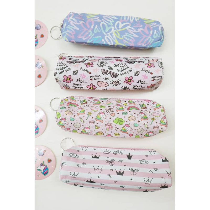 Cute Design Mini Pencil Case with Zipper: MIX COLOR / ONE(12)