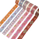 Wrapables Elegant Gold Foil Washi Tape Box Set for Arts & Crafts, Scrapbooking, Stationery, Diary (12 Rolls): Galaxy