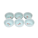 Urban Tokyo Koi Fish Kung Fu Tea Cups Set Sky Blue 2.5"