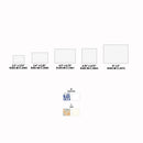 Rossi 1931 Medieval Deckle Edge Flat Cards: White / 4.75x4.75" sq
