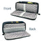 Wrapables Large Capacity Pencil Case, 3 Compartment Pouch: Yellow