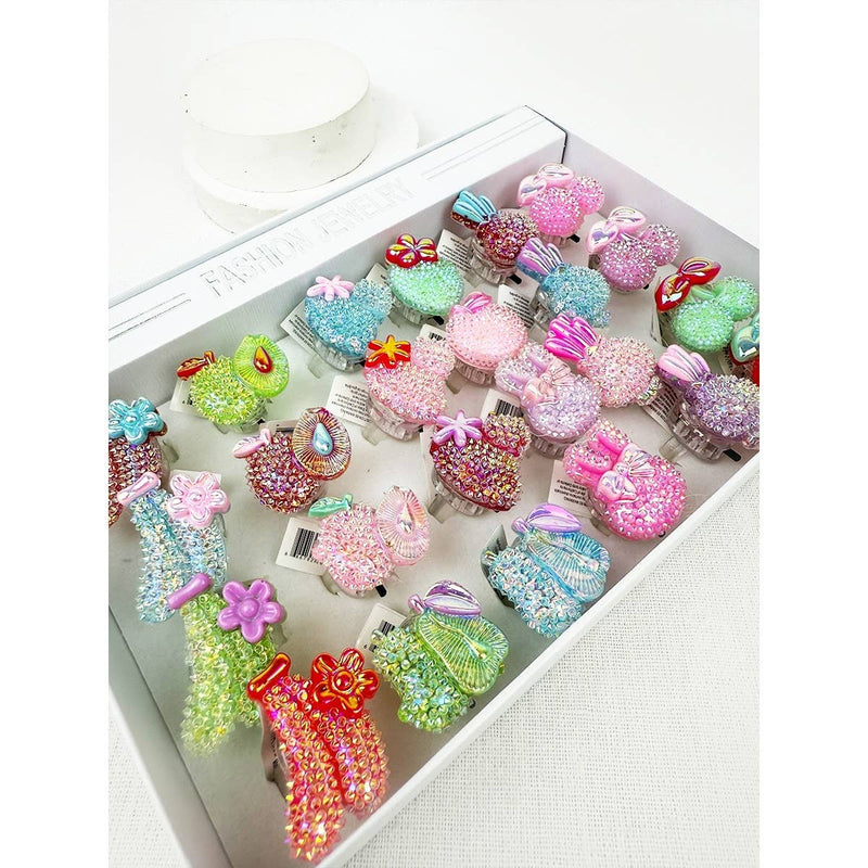 FRUIT Theme Flashing Light Party Rings: STYLE E / ONE(24)