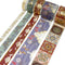 Wrapables Decorative Gold Foil Washi Tape and Sticker Set: Cranes Blue