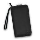 Leather Clutch Sketch Wallet: Black