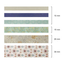 Wrapables Decorative Washi Tape Box Set for DIY Arts & Craft: Gray Geometric