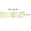 Wrapables Decorative Adhesive Scenic Pattern Hollow Sticker Tape: 60mm x 3M / Birds & Flowers