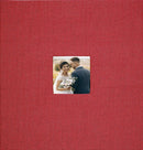 Red Linen Photo Album (40 Self-Adhesive Pages)
