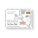 Color Your Own Nevada State Postcard