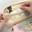 Wrapables Large Capacity Pencil Case Expandable Pencil Pouch: Navy