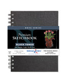Nova Wirebound Sketchbook Black Toned 46sh 150gsm 6x8