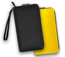 Leather Clutch Sketch Wallet: Black