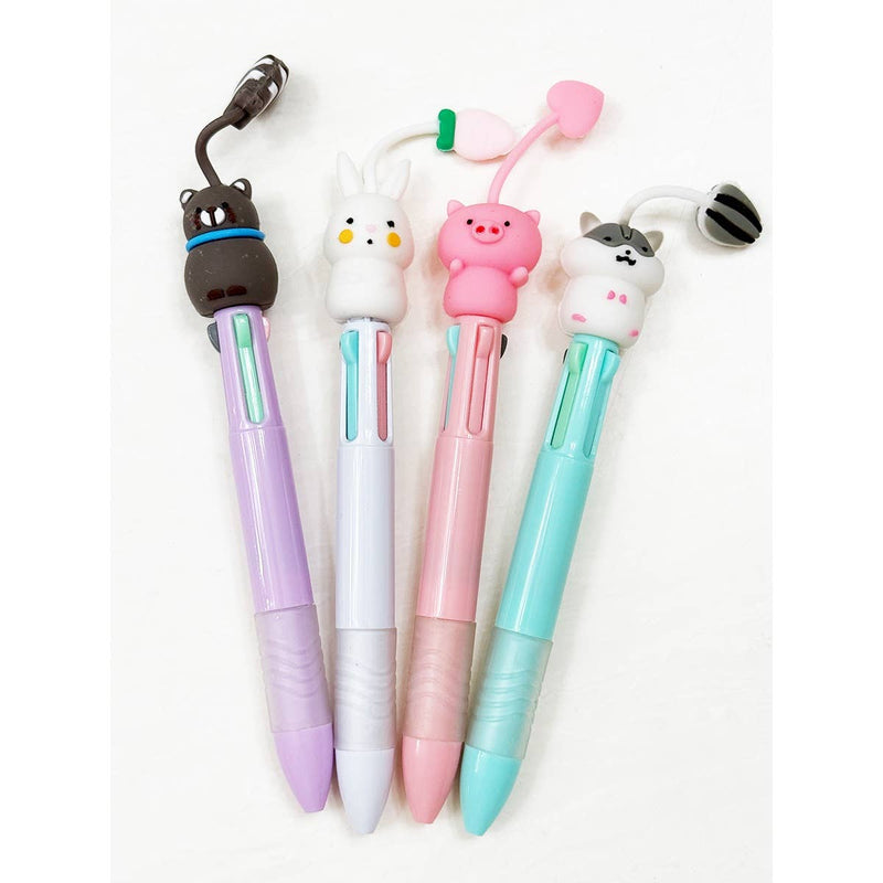 Cute Animal Character Pen: MIX COLOR / ONE(12)