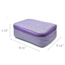 Wrapables Large Capacity 72 Slot Pencil Case for Colored Pencils, Stationery Pouch: Blue