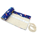 Wrapables Pencil Roll Organizer,  Wrap Pouch (72 slots): Cats & Birds