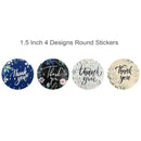 Wrapables 1.5" / 2" Thank You Stickers Roll: Pink & Gold 1.5 inch